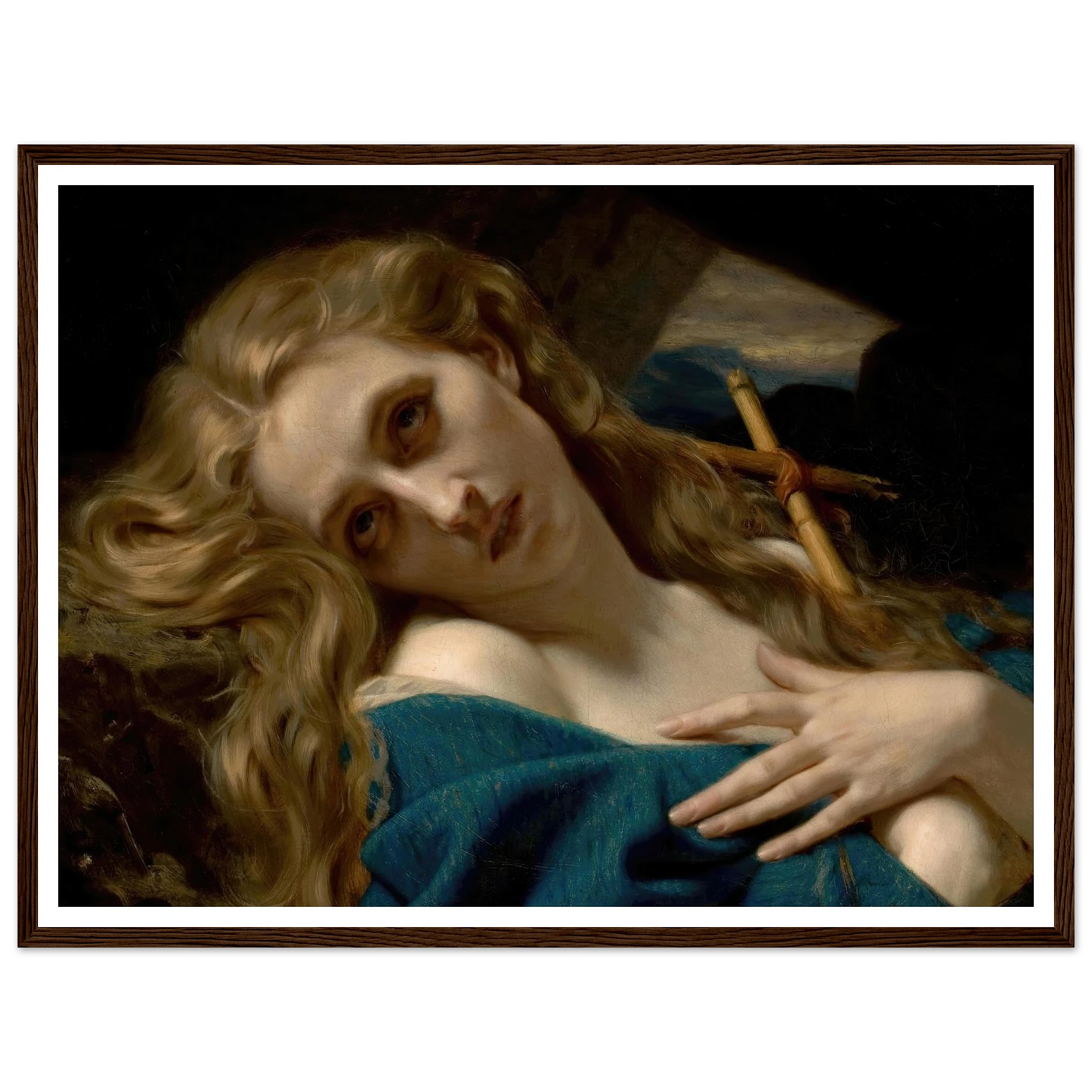 Mary Magdalene in the Cave (1868) Art Print | Hugues Merle-Quipham Collections