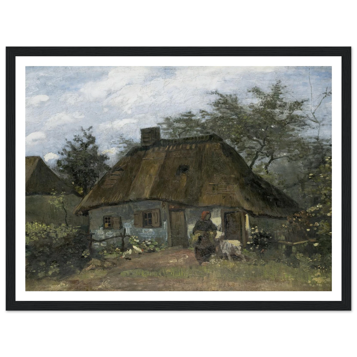 Farmhouse in Nuenen (1885) Art Print | Vincent van Gogh-Quipham Collections