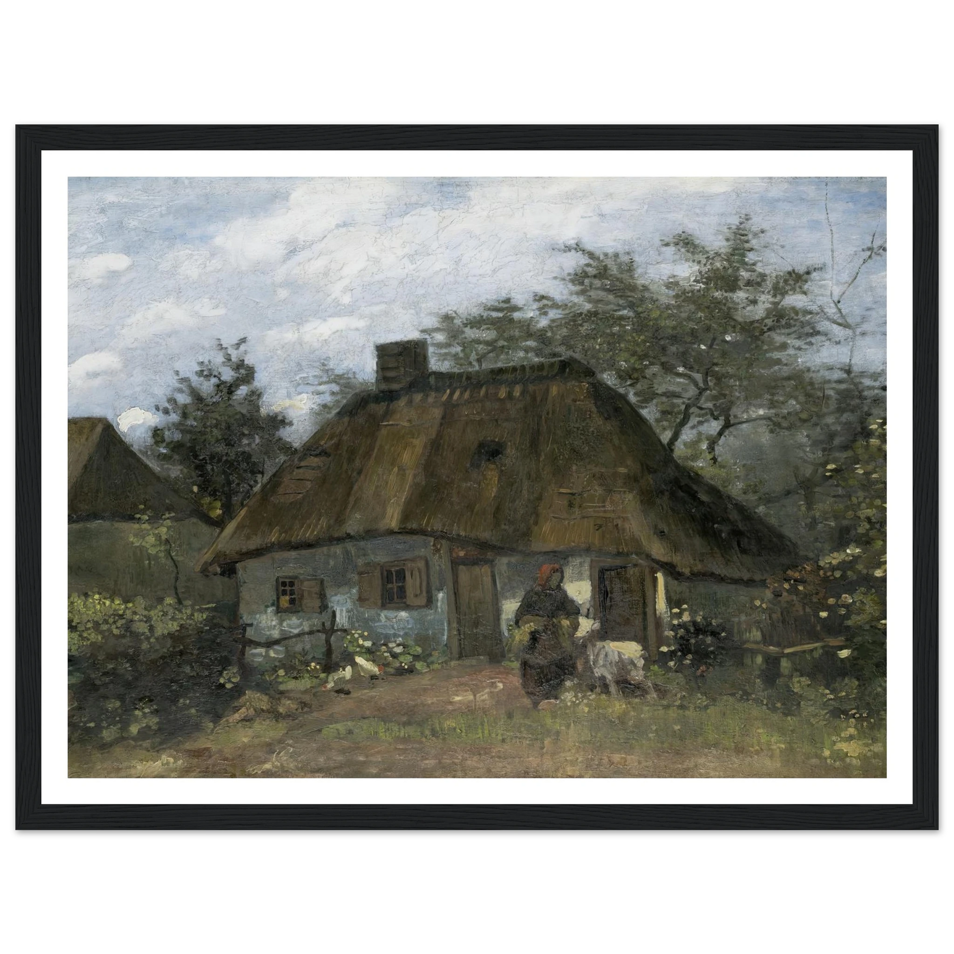 Farmhouse in Nuenen (1885) Art Print | Vincent van Gogh-Quipham Collections