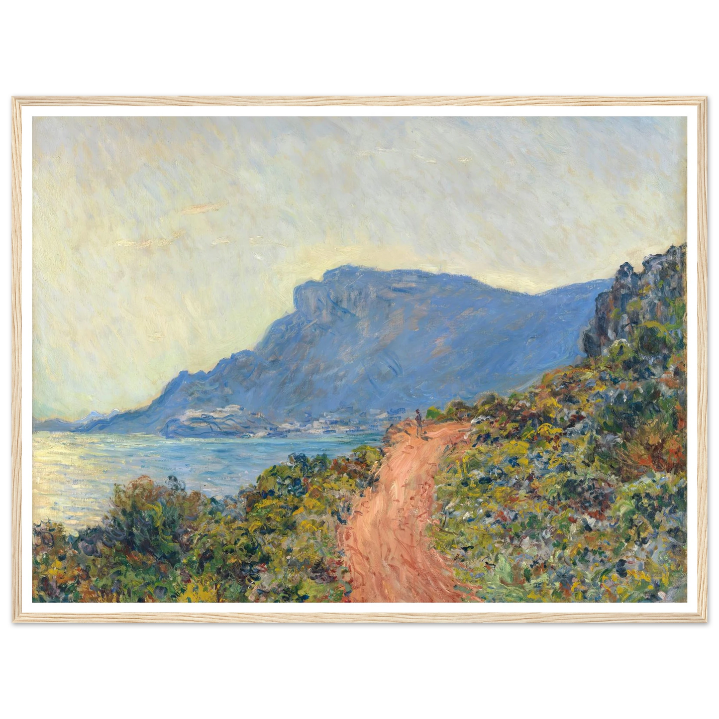 La Corniche near Monaco (1884) Art Print | Claude Monet-Quipham Collections