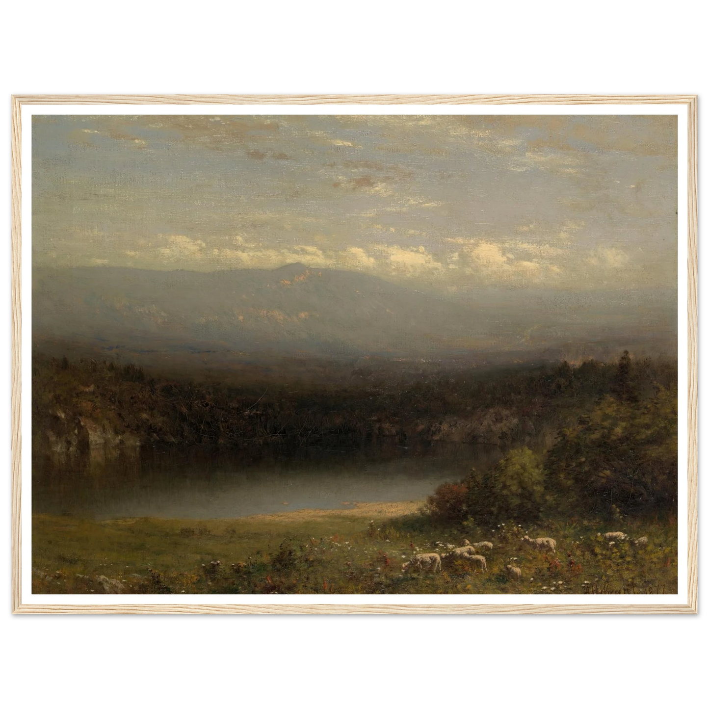 Mountain Lake (1877) Art Print | Alexander Helwig Wyant-Quipham Collections