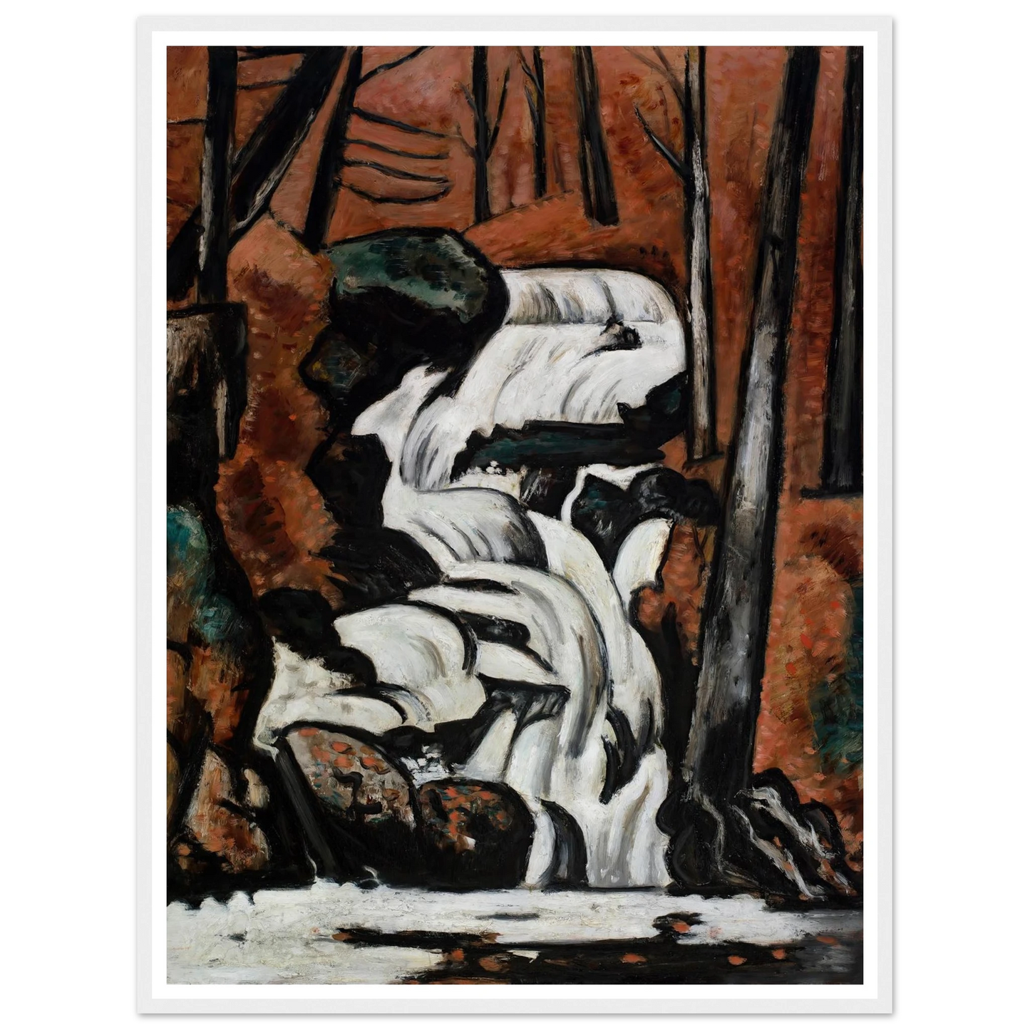Smelt Brook Falls (1937) Art Print | Marsden Hartley-Quipham Collections