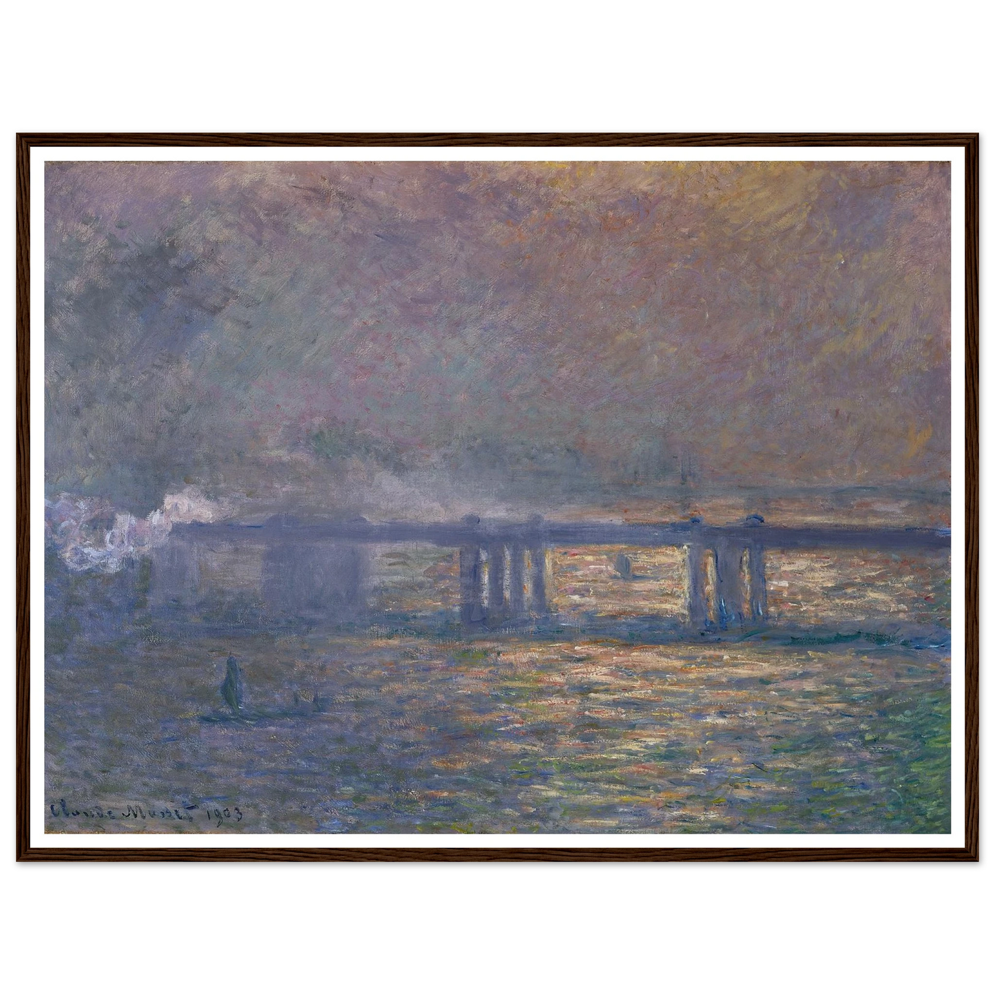Charing Cross Bridge (1903) Art Print | Claude Monet-Quipham Collections