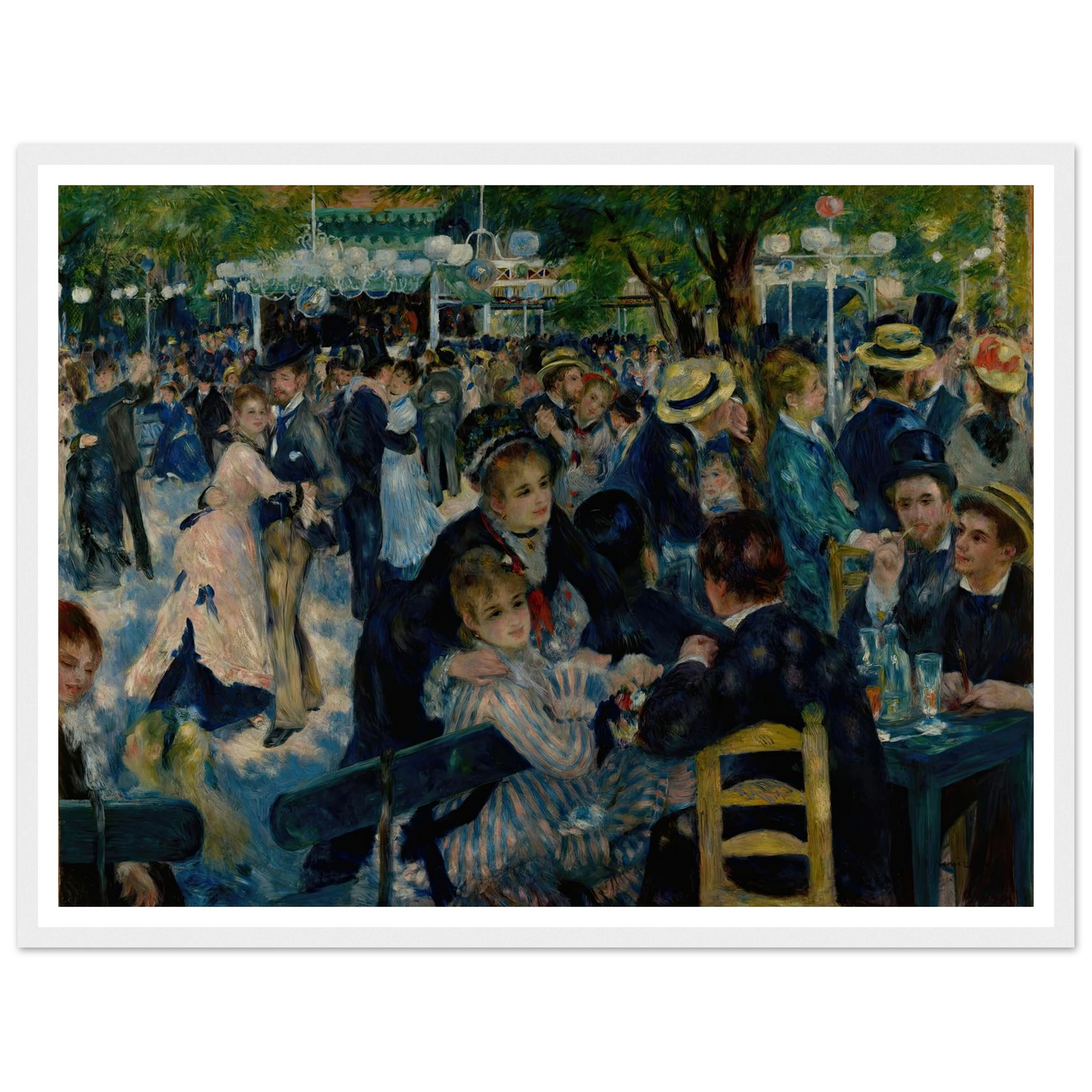 Dance at Le Moulin de la Galette (1876) Art Print | Pierre Auguste Renoir-Quipham Collections
