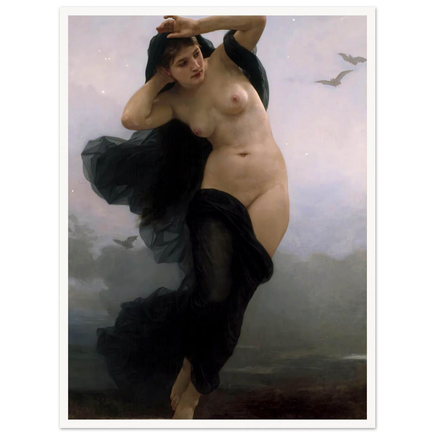 La Nuit (1883) Art Print | William Bouguereau-Quipham Collections