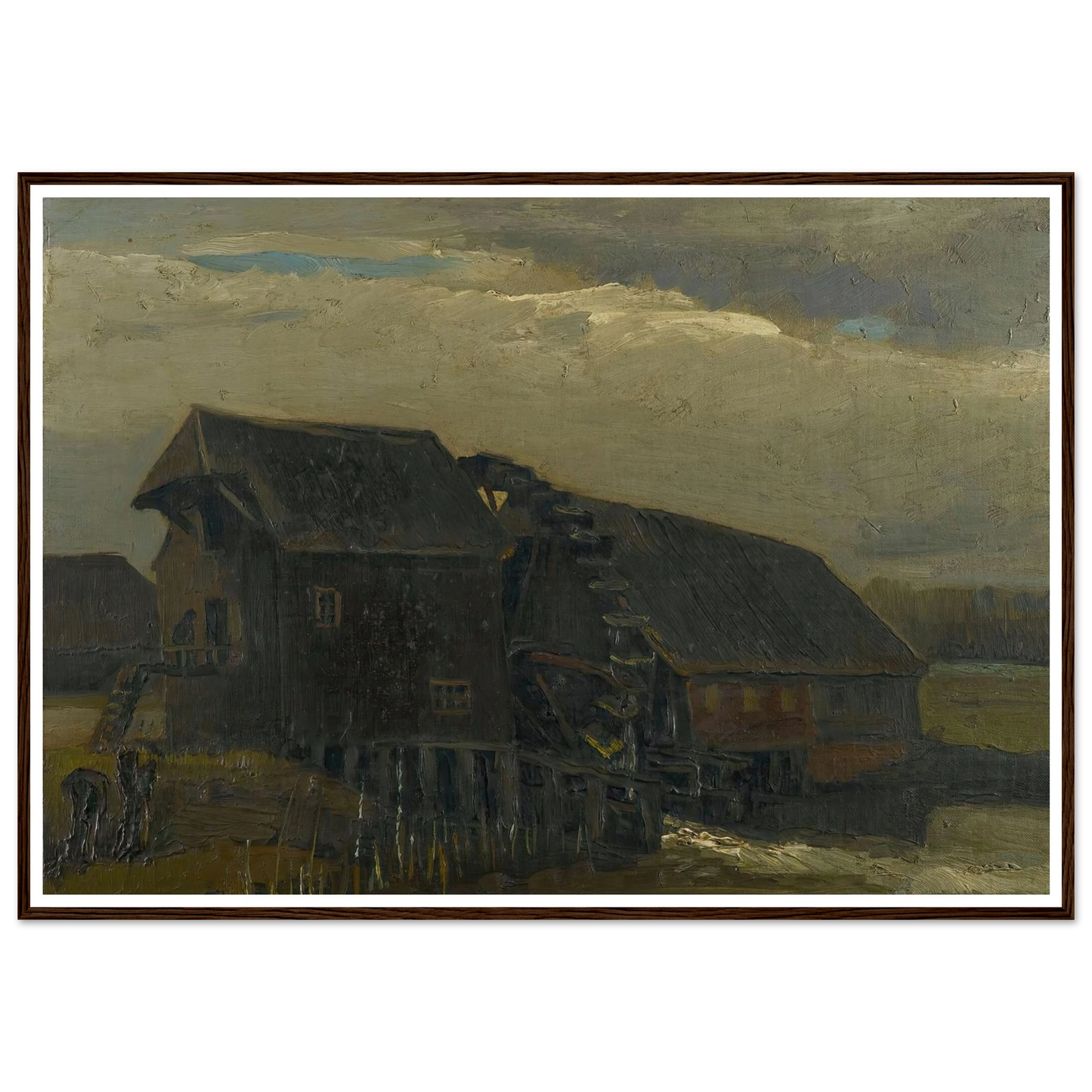 Water Mill At Opwetten (1884) Art Print | Vincent van Gogh-Quipham Collections