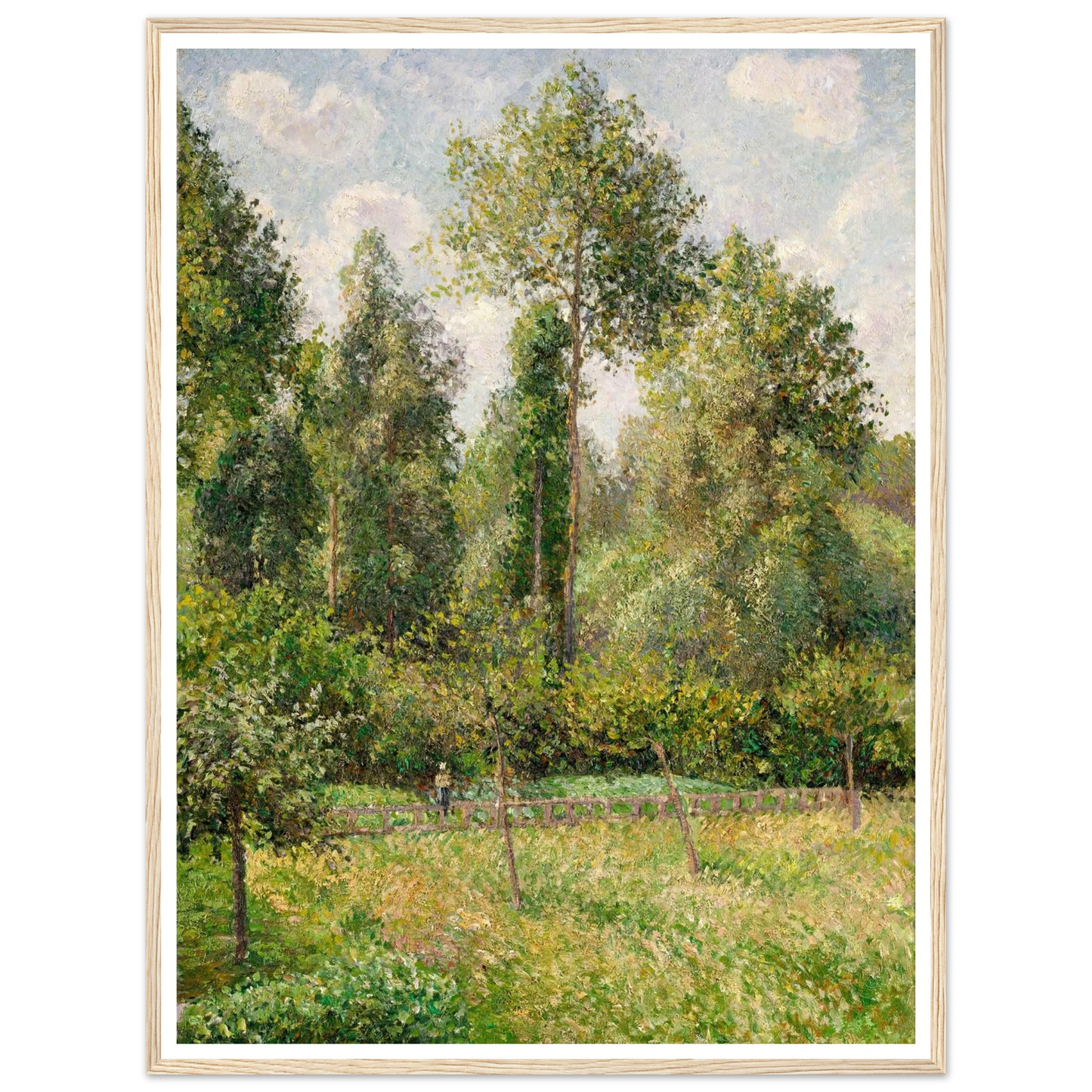 Poplars, Éragny (1895) Art Print | Camille Pissarro-Quipham Collections
