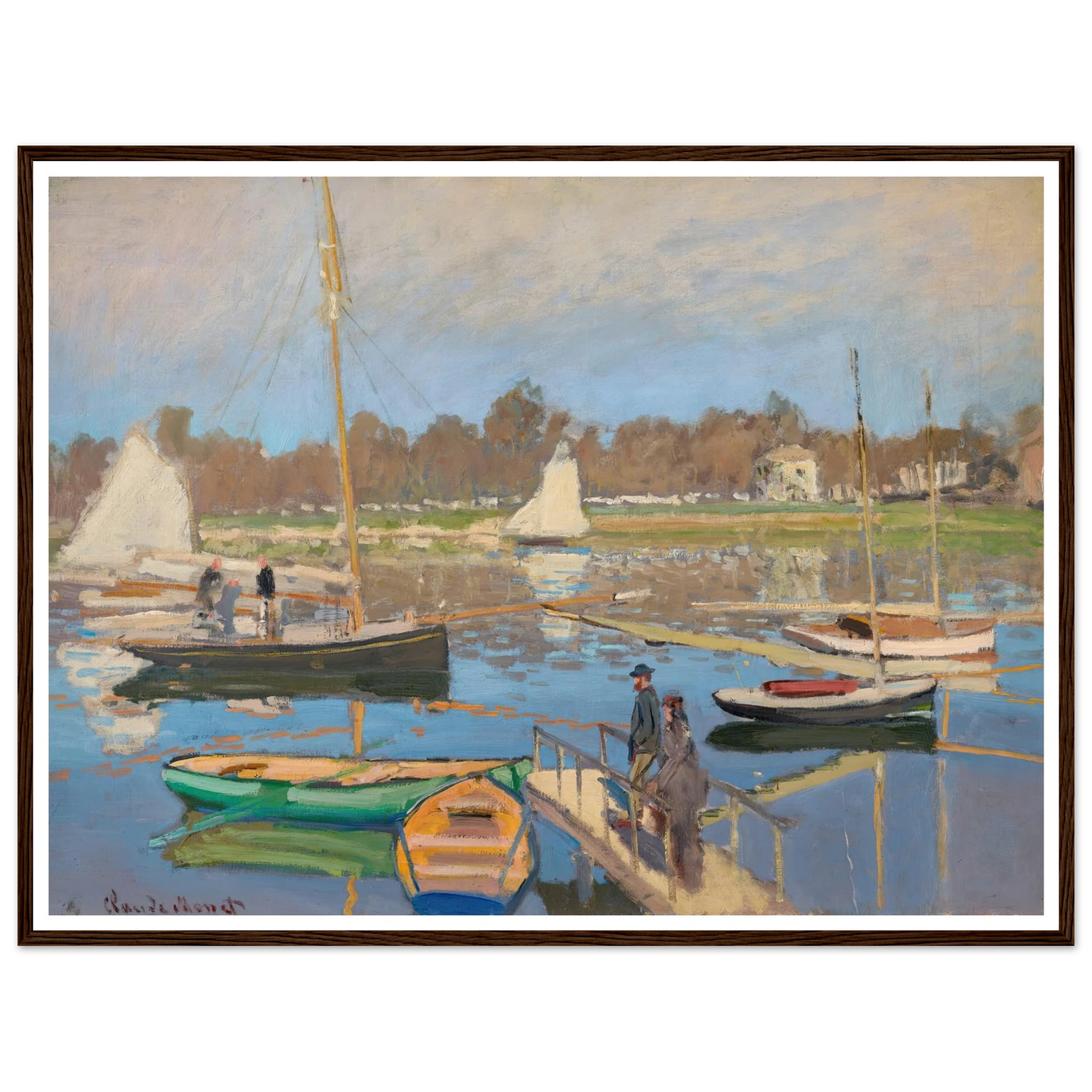 Le bassin d’Argenteuil (1874) Art Print | Claude Monet-Quipham Collections