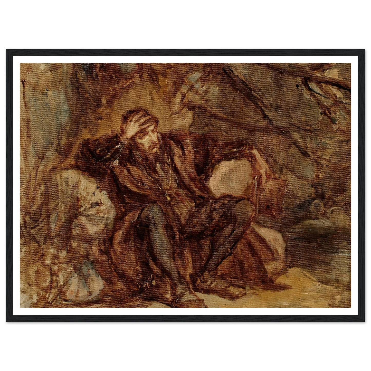 Sigismund Augustus in the Vilnius garden, sketch (1865) Art Print | Jan Matejko-Quipham Collections