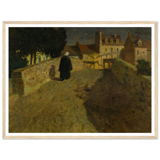 Towards The Pont Lovignon (Pont Fleuri) In Quimperlé Art Print | Frits Thaulow-Quipham Collections