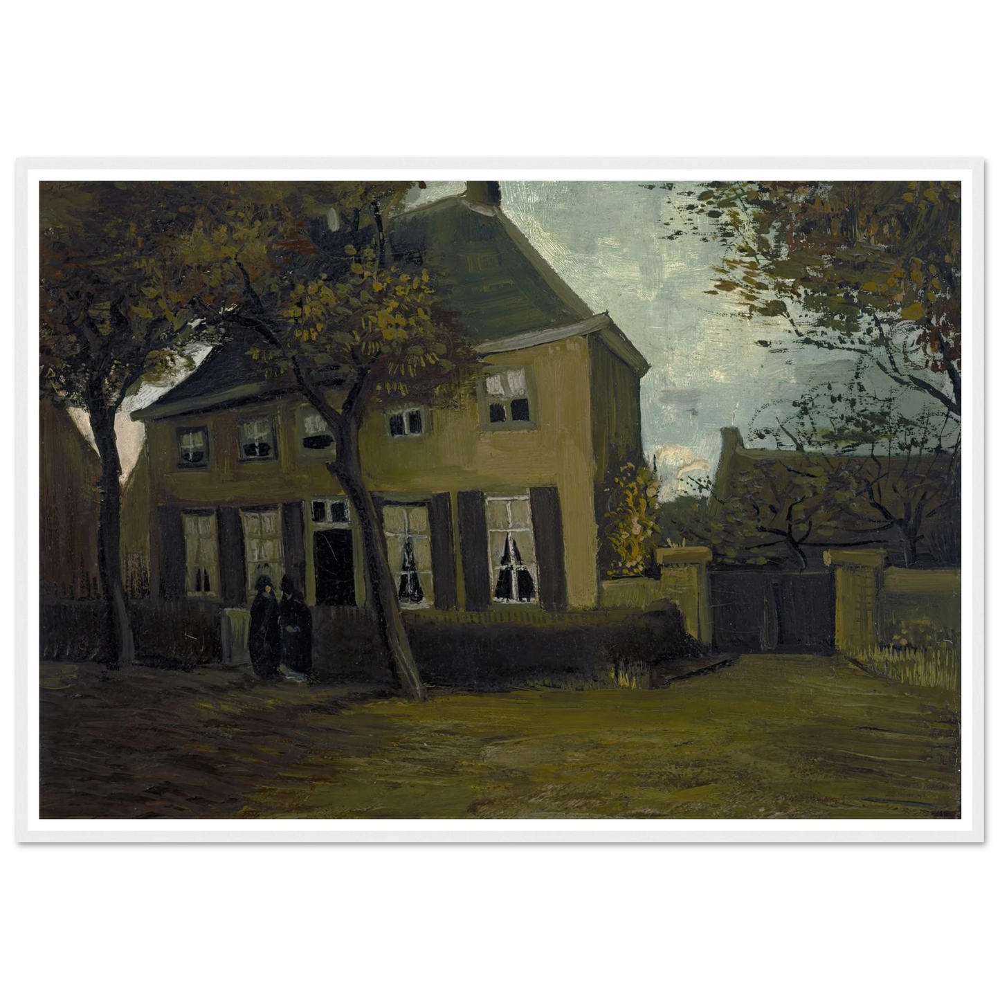 The vicarage at Nuenen (1885) Art Print | Vincent van Gogh-Quipham Collections