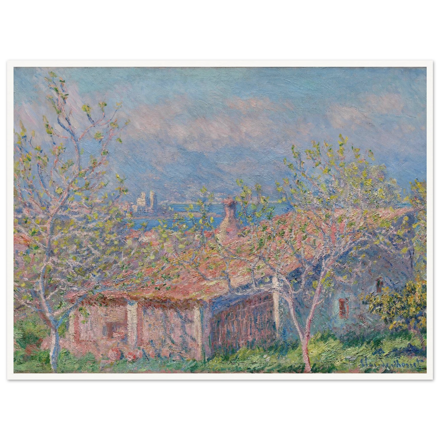 Gardener’s House at Antibes (1888) Art Print | Claude Monet-Quipham Collections