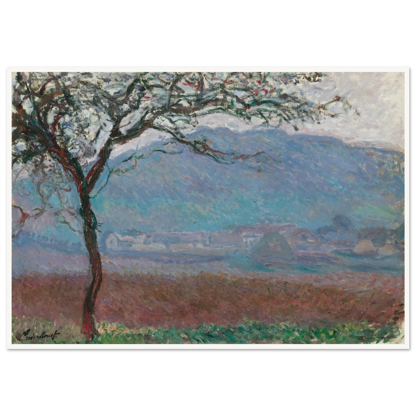 Champ À Giverny (1887) Art Print | Claude Monet-Quipham Collections