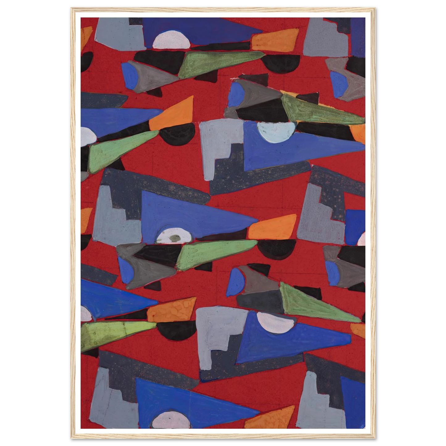 Untitled (Textile design no VIII) (circa 1925) Art Print | Frances Hodgkins-Quipham Collections