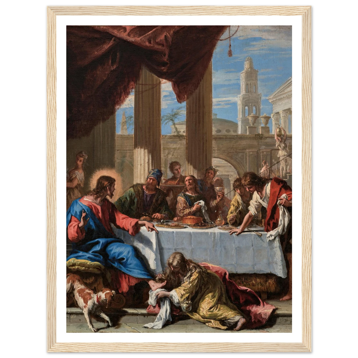 Christ in the House of Simon the Pharisee (1713) Art Print | Sebastiano Ricci-Quipham Collections