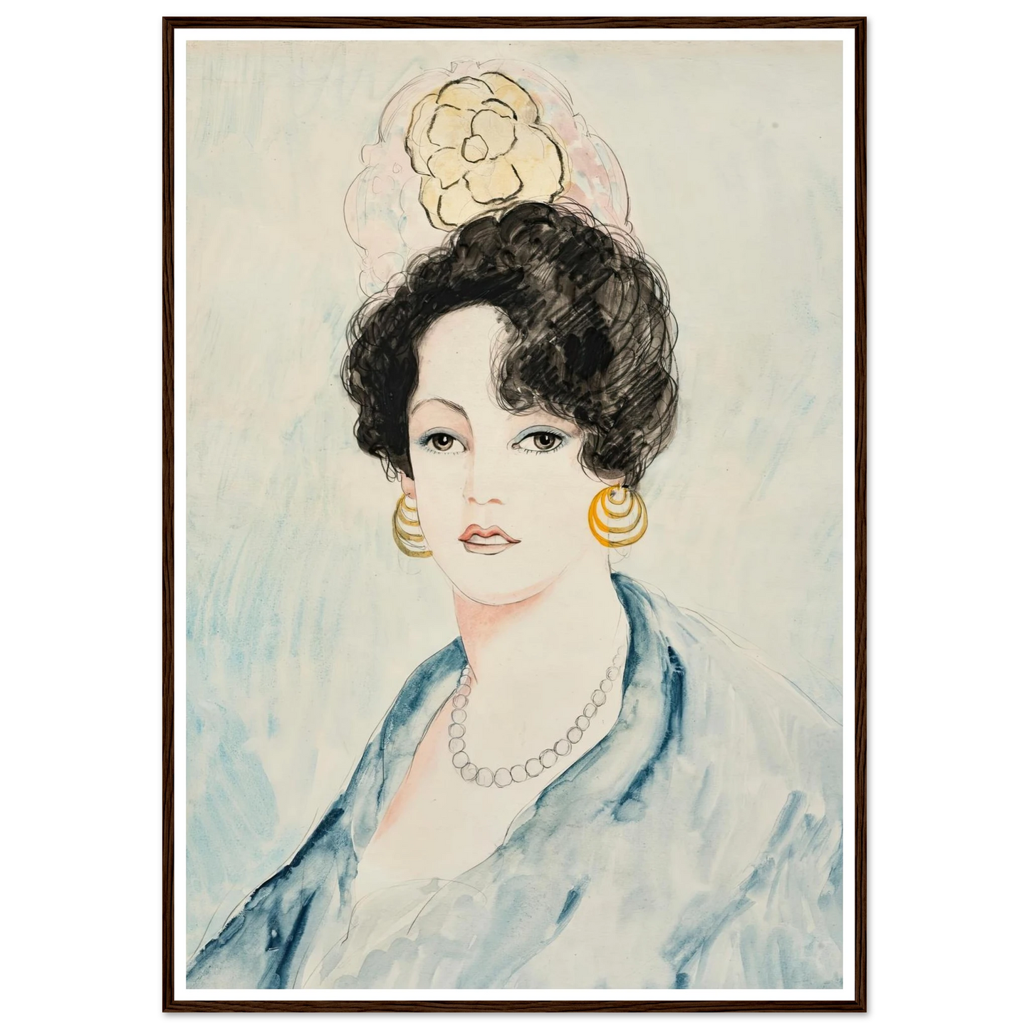 Boucles d’oreille noires (1920) Art Print | Francis Picabia-Quipham Collections