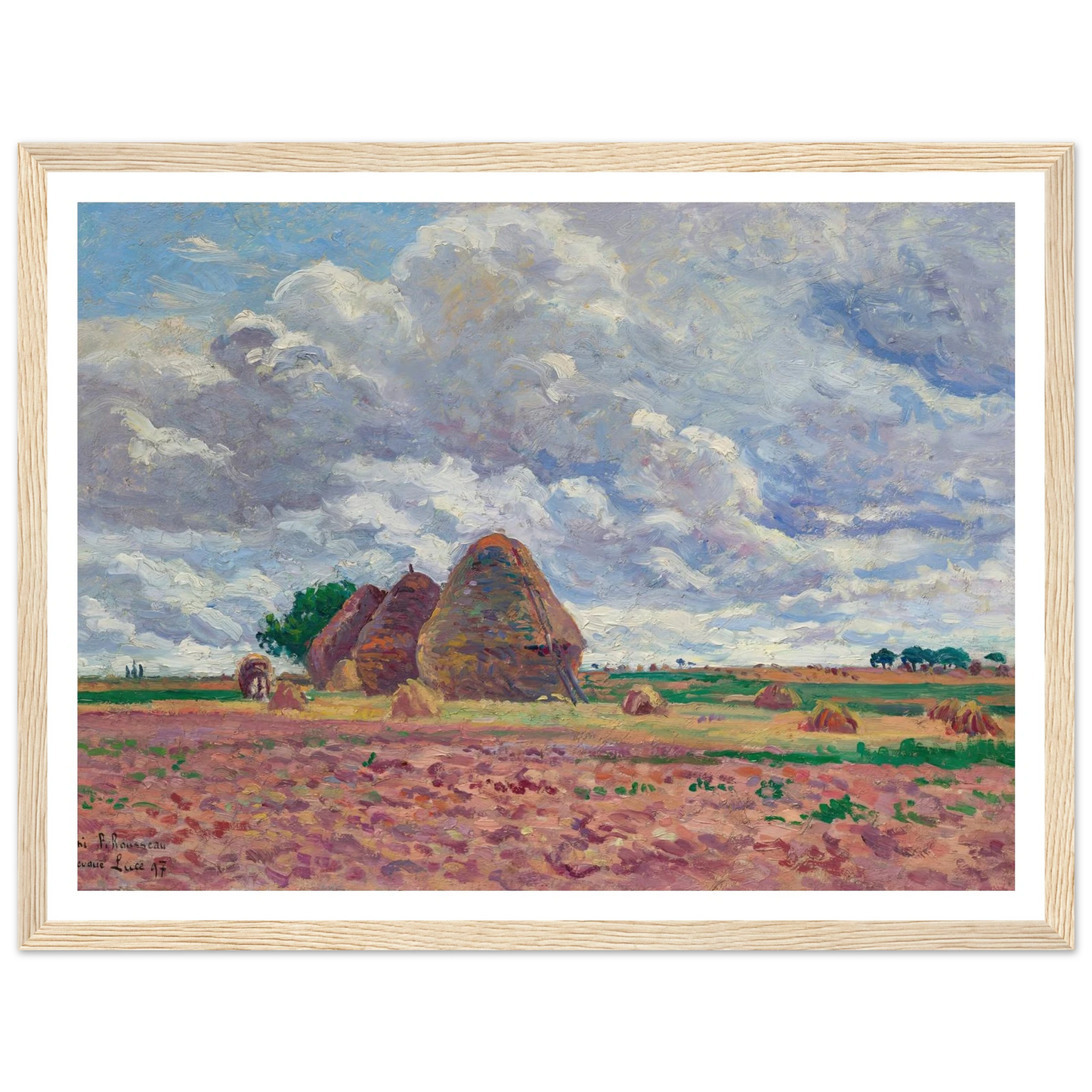 Éragny, Les Meules (1897) Art Print | Maximilien Luce-Quipham Collections