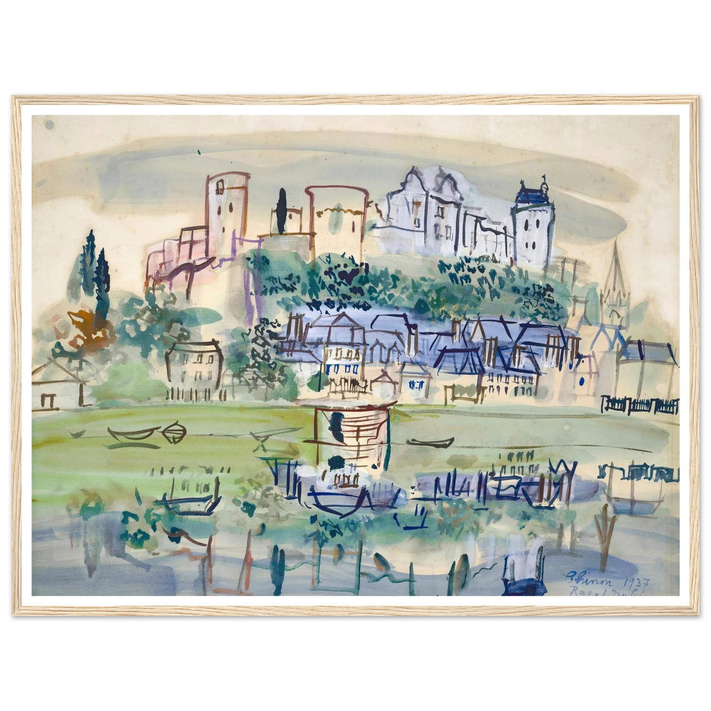 Chinon (1937) Art Print | Raoul Dufy-Quipham Collections