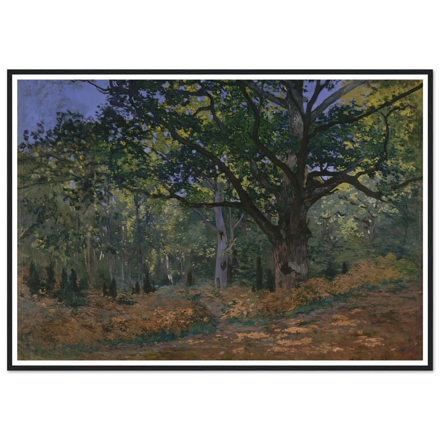 The Bodmer Oak, Fontainebleau Forest (1865) Art Print | Claude Monet-Quipham Collections