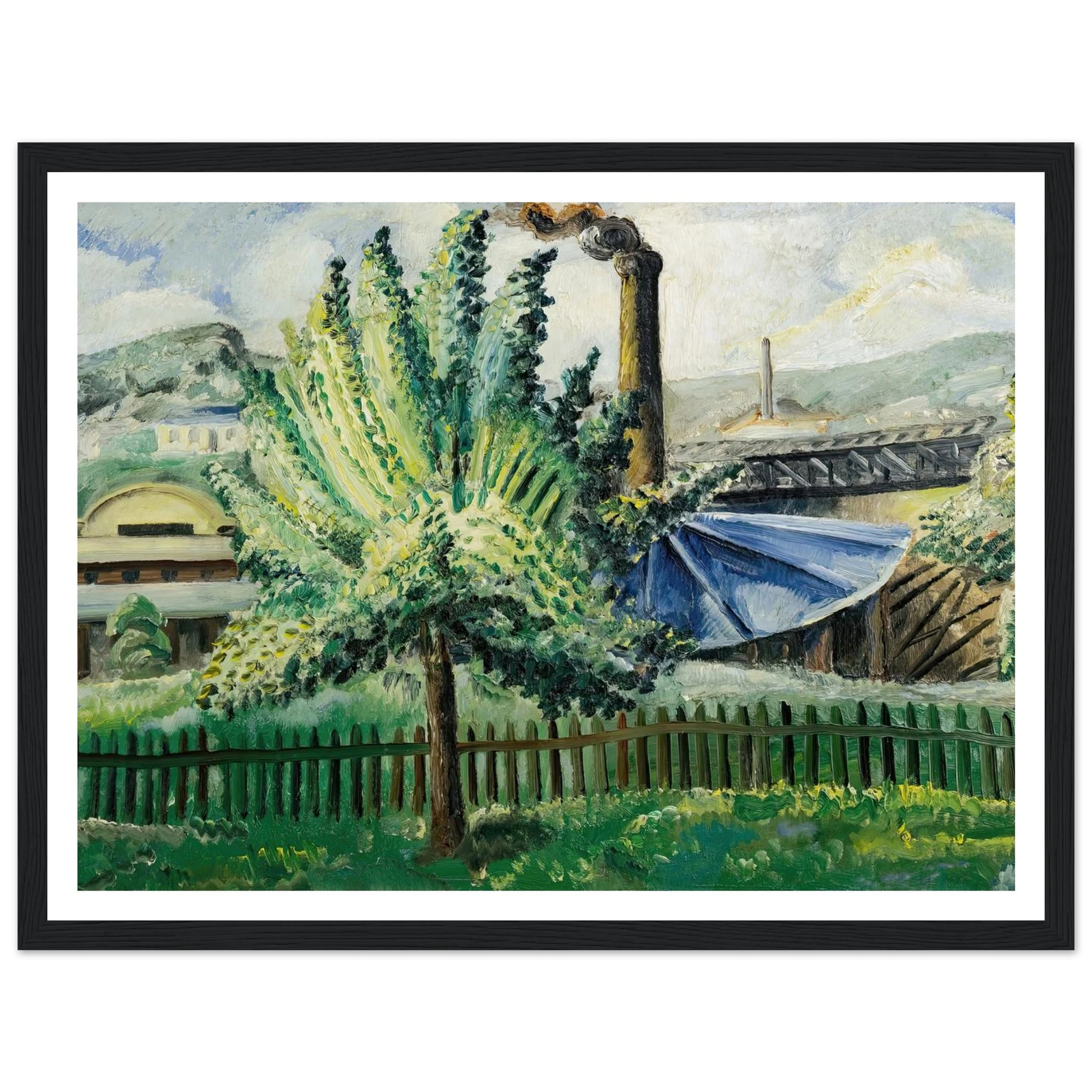 Güterbahnhof, Baumgarten vor Güterbahnhof (1927) Art Print | Paul Kleinschmidt-Quipham Collections
