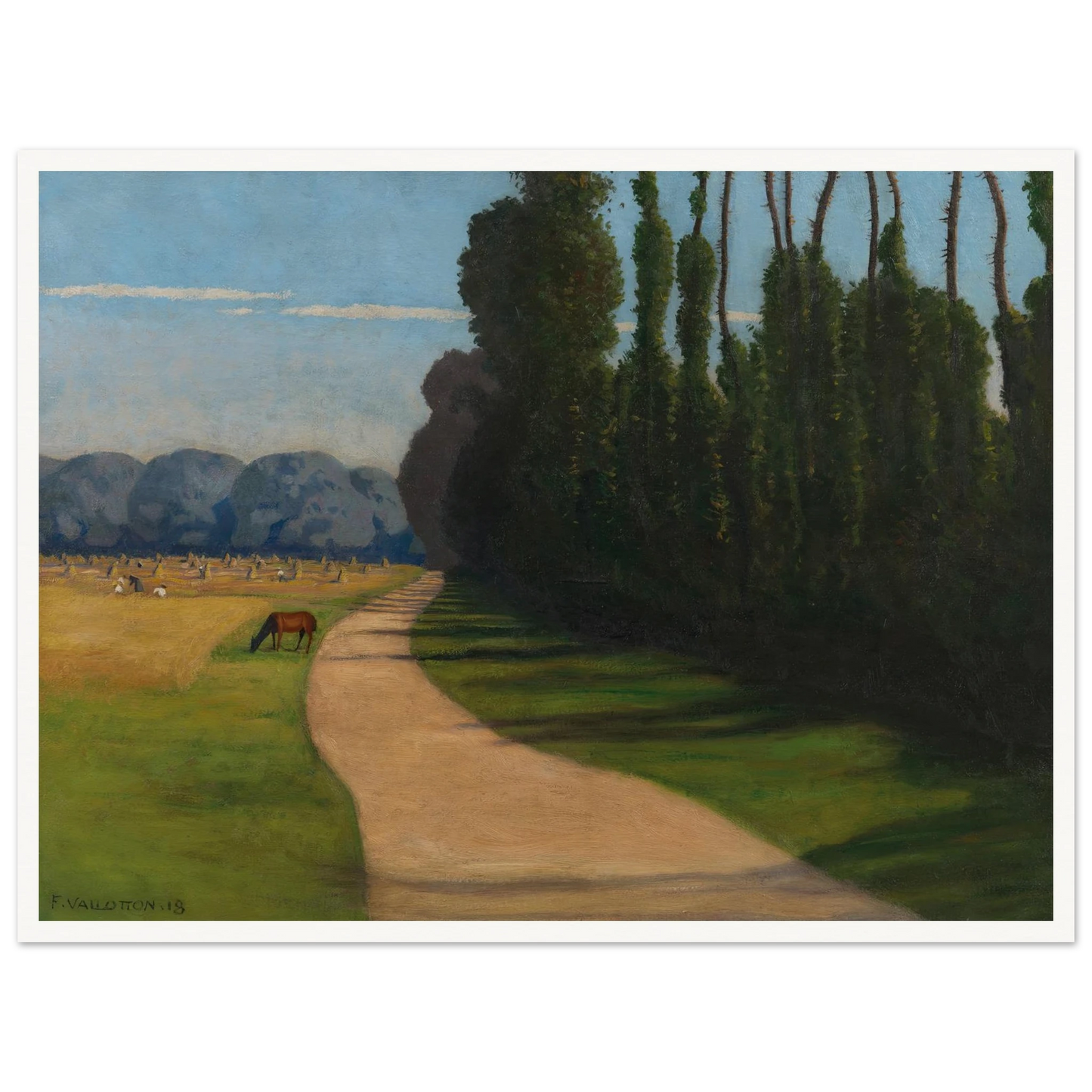 Chemin de la Croix-Rouge (1918) Art Print | Felix Vallotton-Quipham Collections