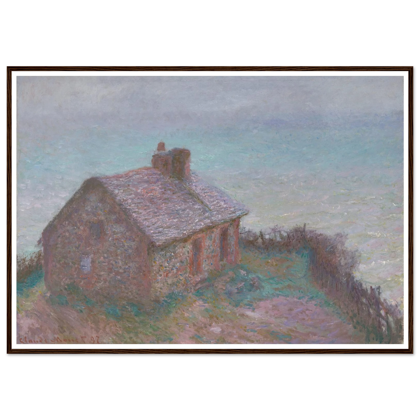 The Customs House at Varengeville (1897) Art Print | Claude Monet-Quipham Collections