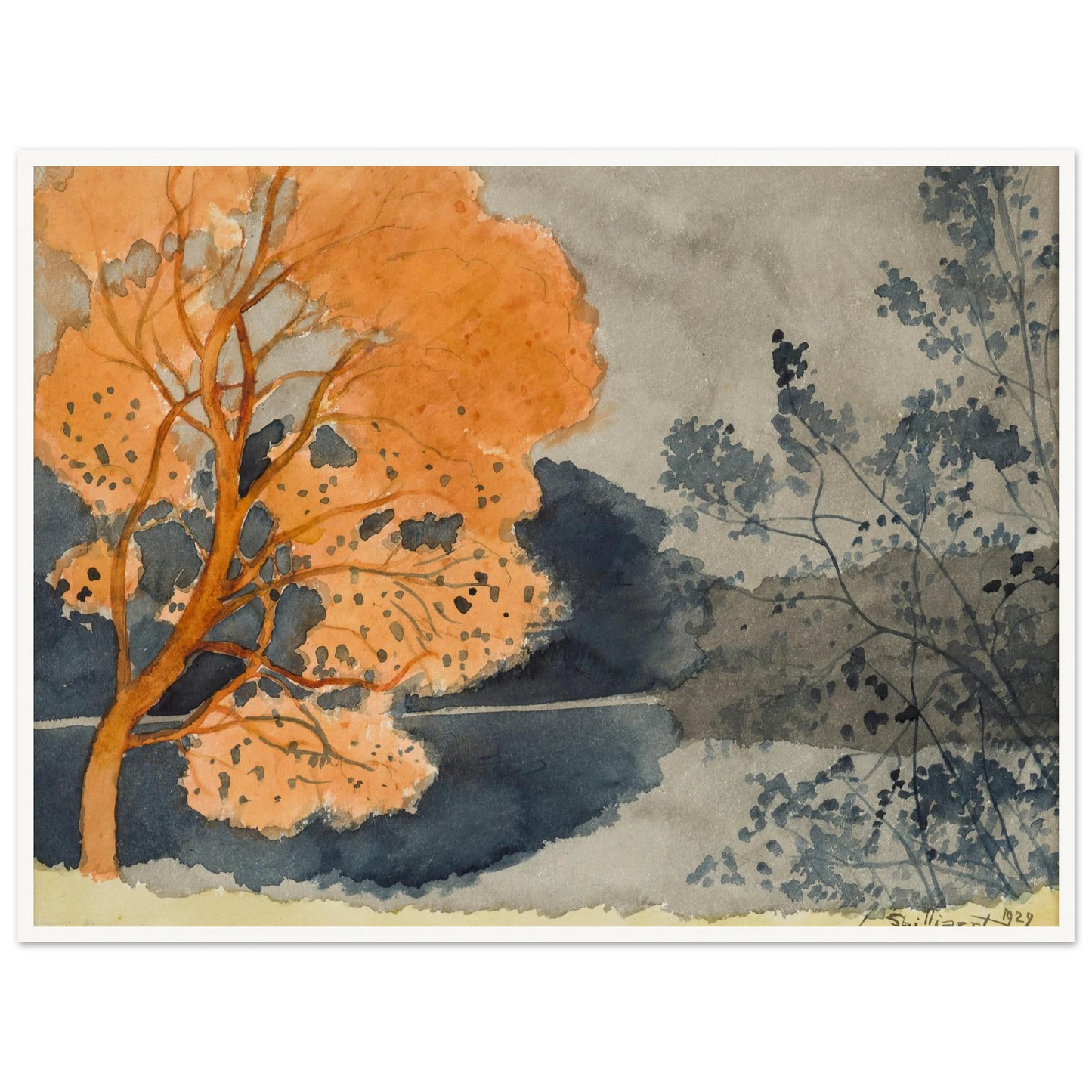 Etang en automne Art Print | Leon Spilliaert-Quipham Collections