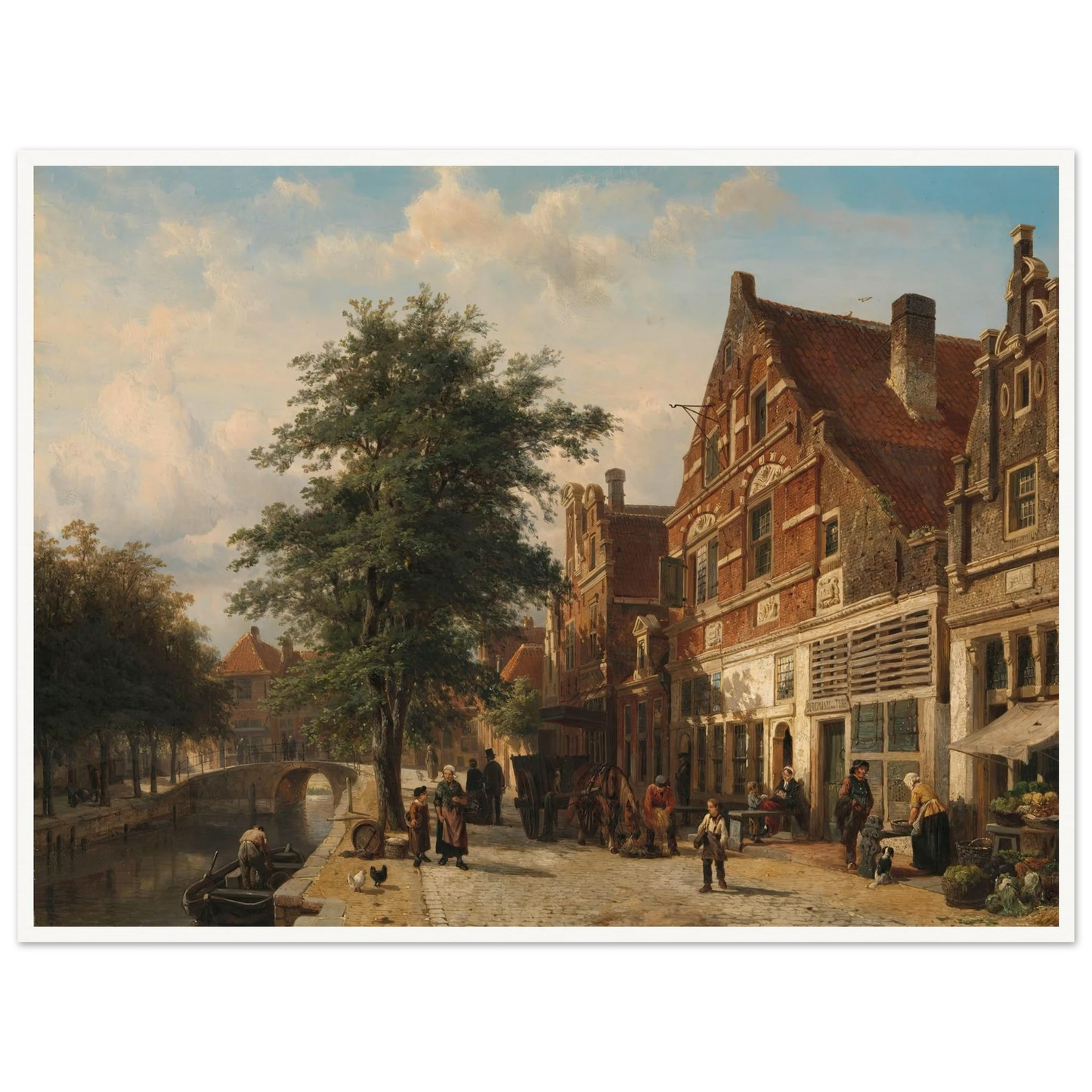 The Zuiderhavendijk, Enkhuizen (1868) Art Print | Cornelis Springer-Quipham Collections