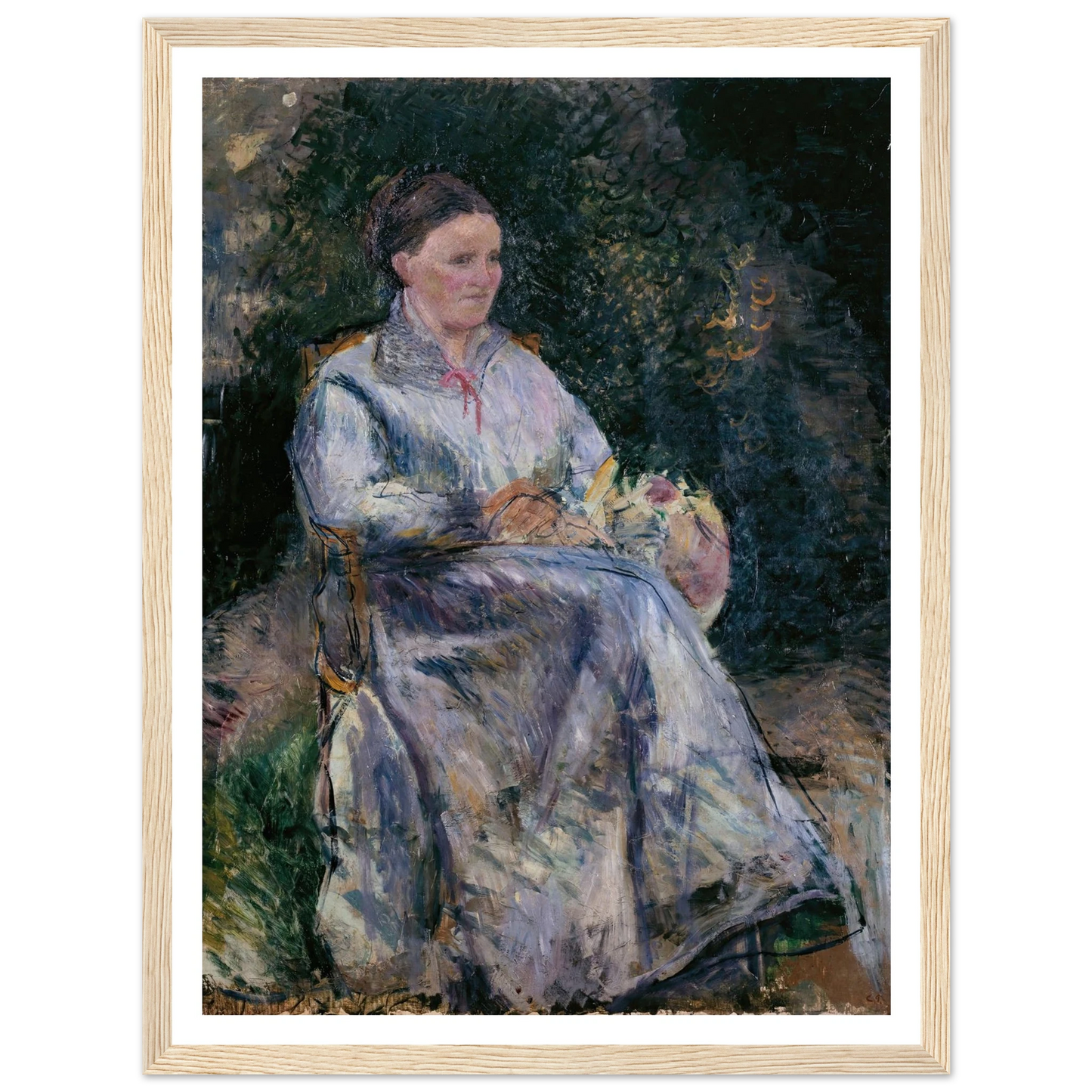 Julie Pissarro au jardin (1874) Art Print | Camille Pissarro-Quipham Collections