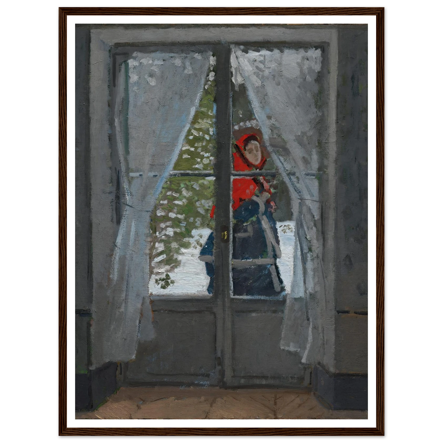 The Red Kerchief (c. 1868–73) Art Print | Claude Monet-Quipham Collections
