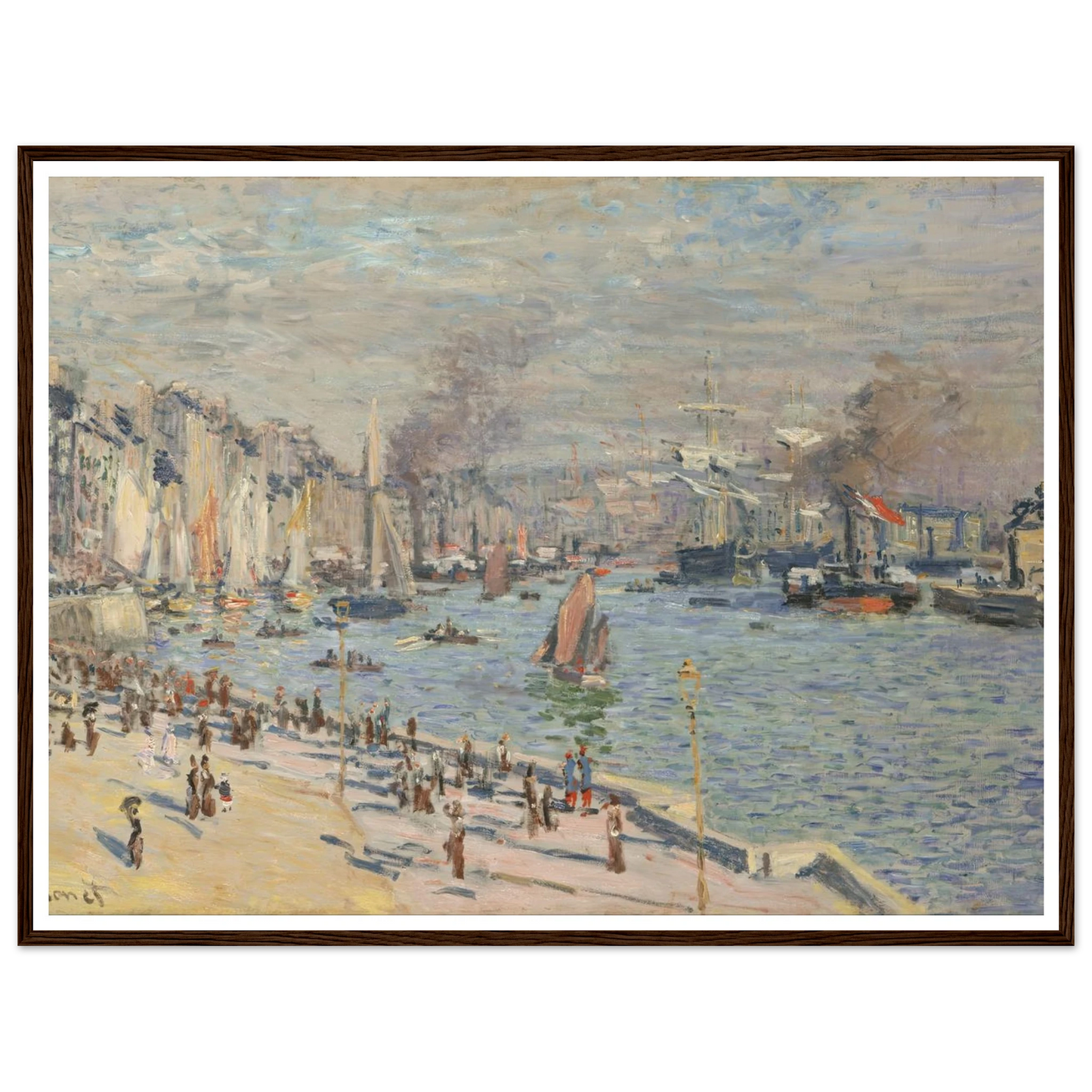 Port of Le Havre (1874) Art Print | Claude Monet-Quipham Collections