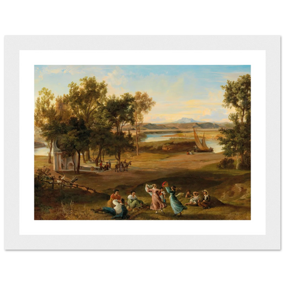 An idyllic southern landscape Art Print | Josef Hoffmann-Quipham Collections
