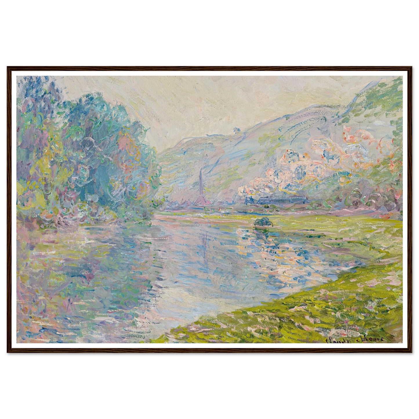 Le train à Jeufosse (1884) Art Print | Claude Monet-Quipham Collections