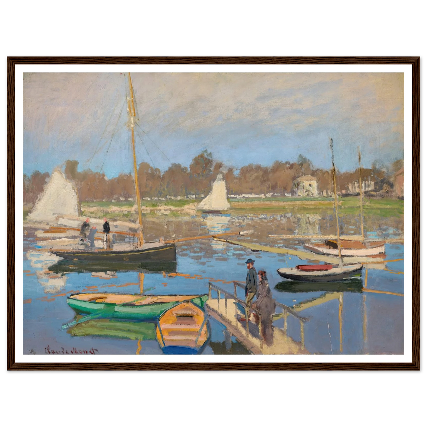 Le bassin d’Argenteuil (1874) Art Print | Claude Monet-Quipham Collections