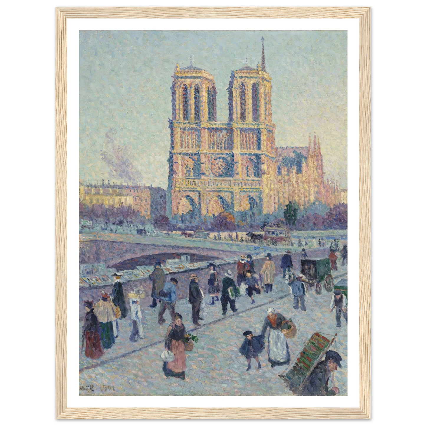 The Quai Saint-Michel and Notre-Dame Art Print | Maximilien Luce-Quipham Collections