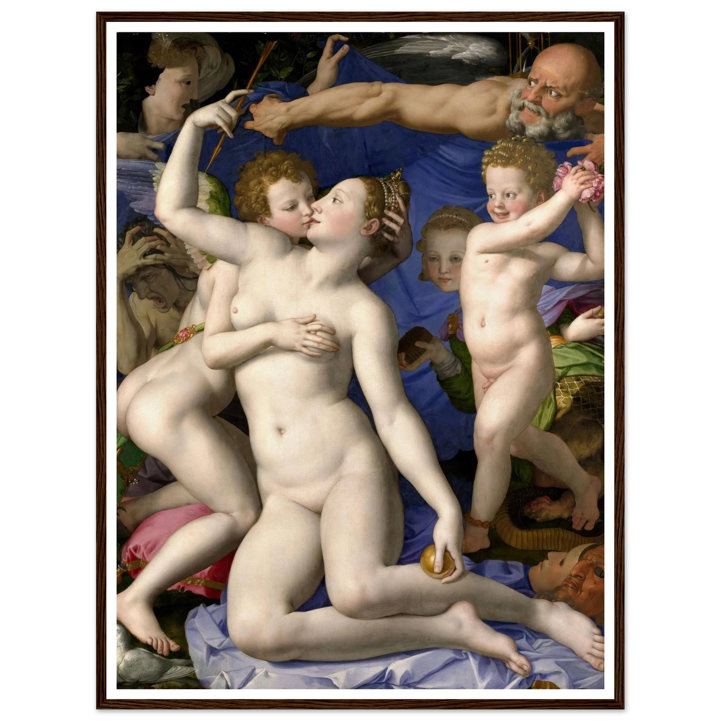 Venus, Cupid, Folly and Time (1540-1545) Art Print | Agnolo Bronzino-Quipham Collections