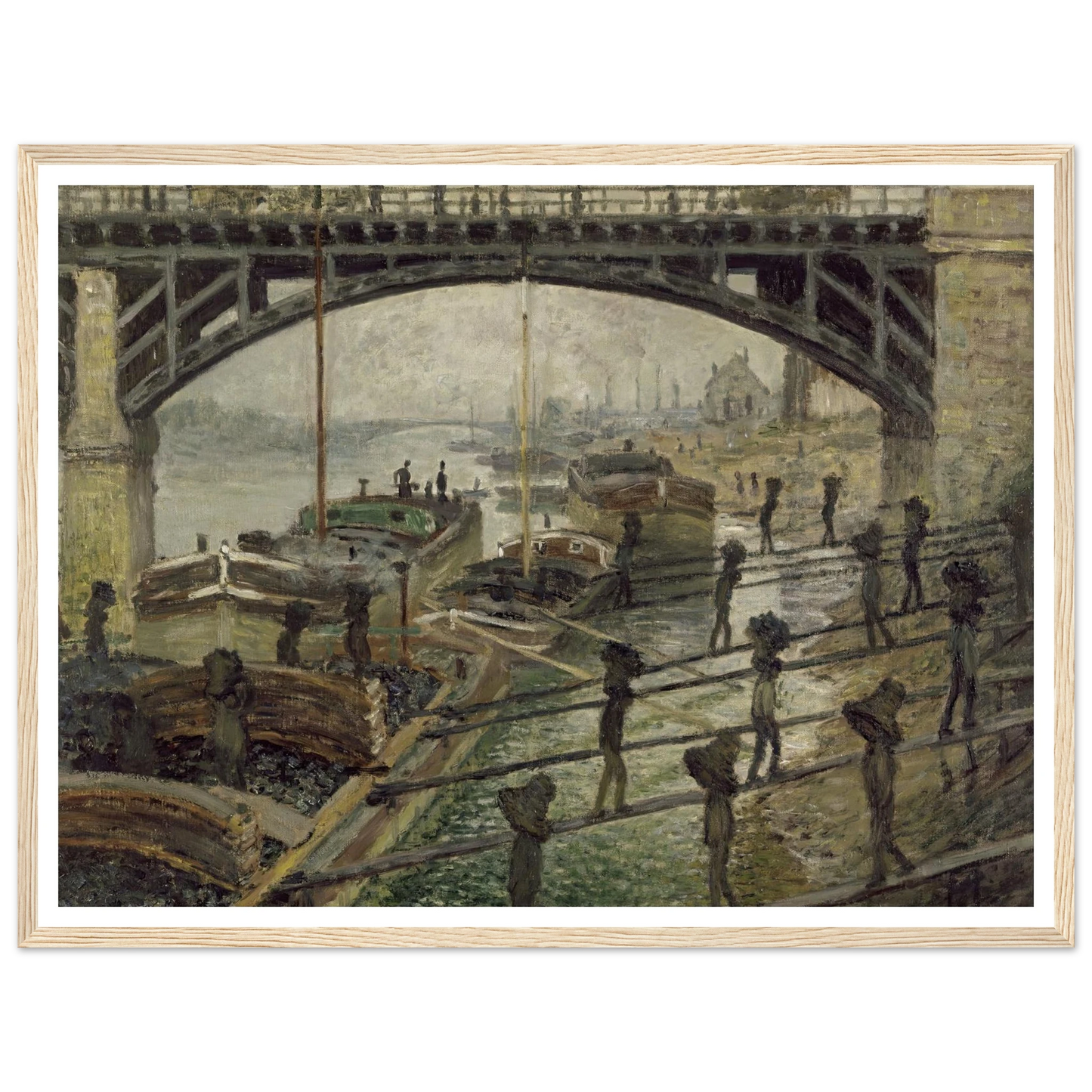The Coalmen (circa 1875) Art Print | Claude Monet-Quipham Collections