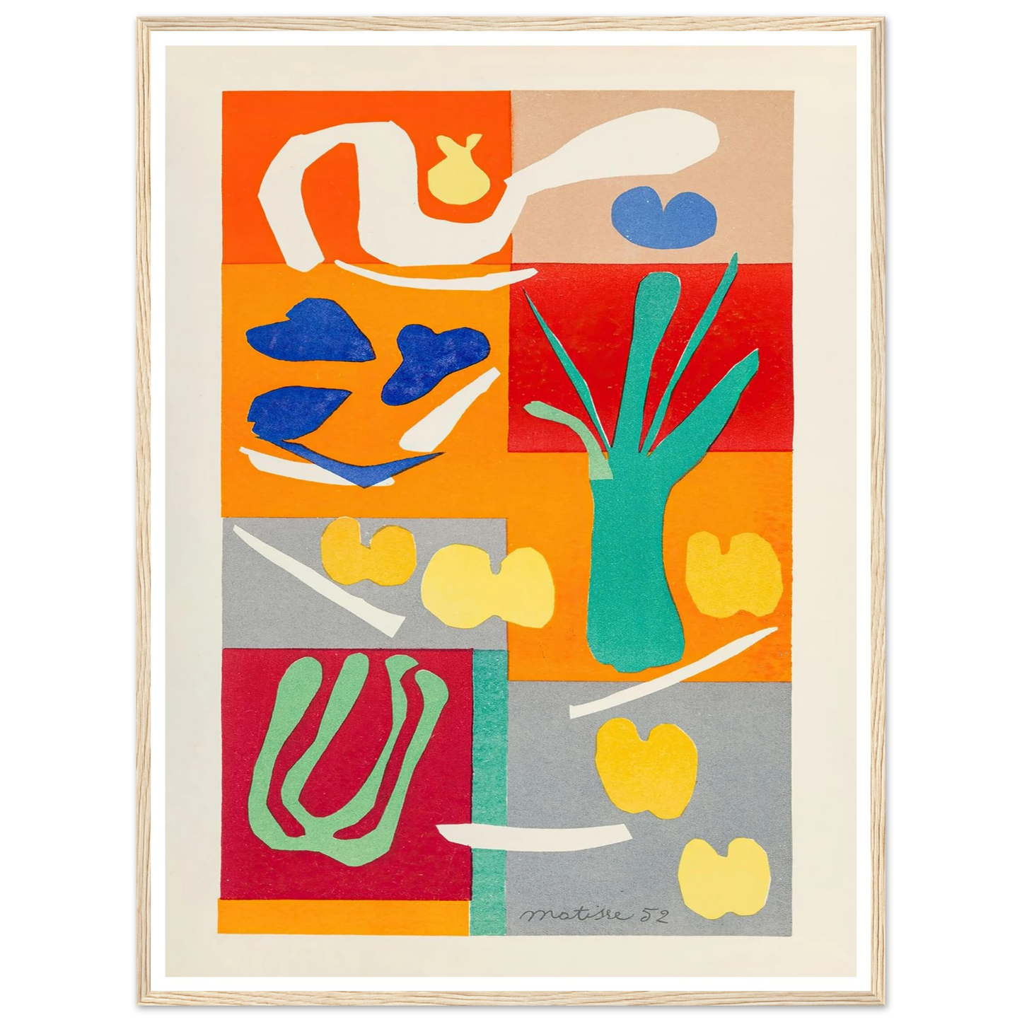 Végétaux (1952) Art Print | Henri Matisse-Quipham Collections