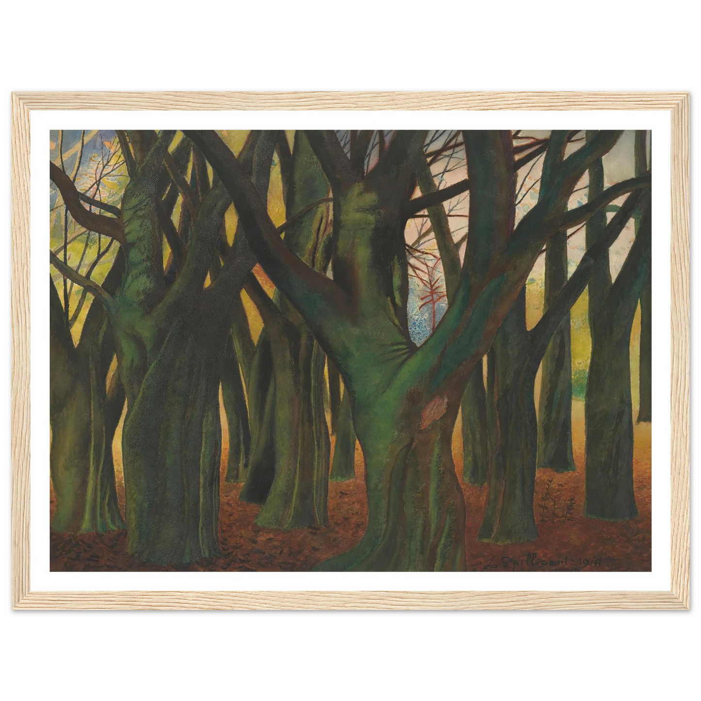 Groene bomen (1941) Art Print | Leon Spilliaert-Quipham Collections