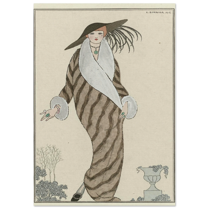 Manteau de Zibelin (1912) Art Print | George Barbier-Quipham Collections