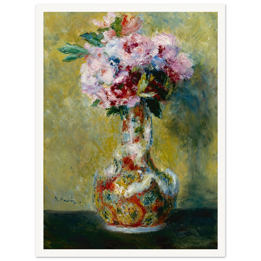 Bouquet in a Vase (1878) Art Print | Pierre Auguste Renoir-Quipham Collections