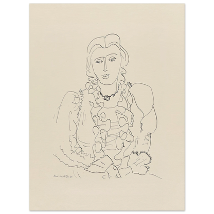 Sitzende Frau (1936) Art Print | Henri Matisse-Quipham Collections