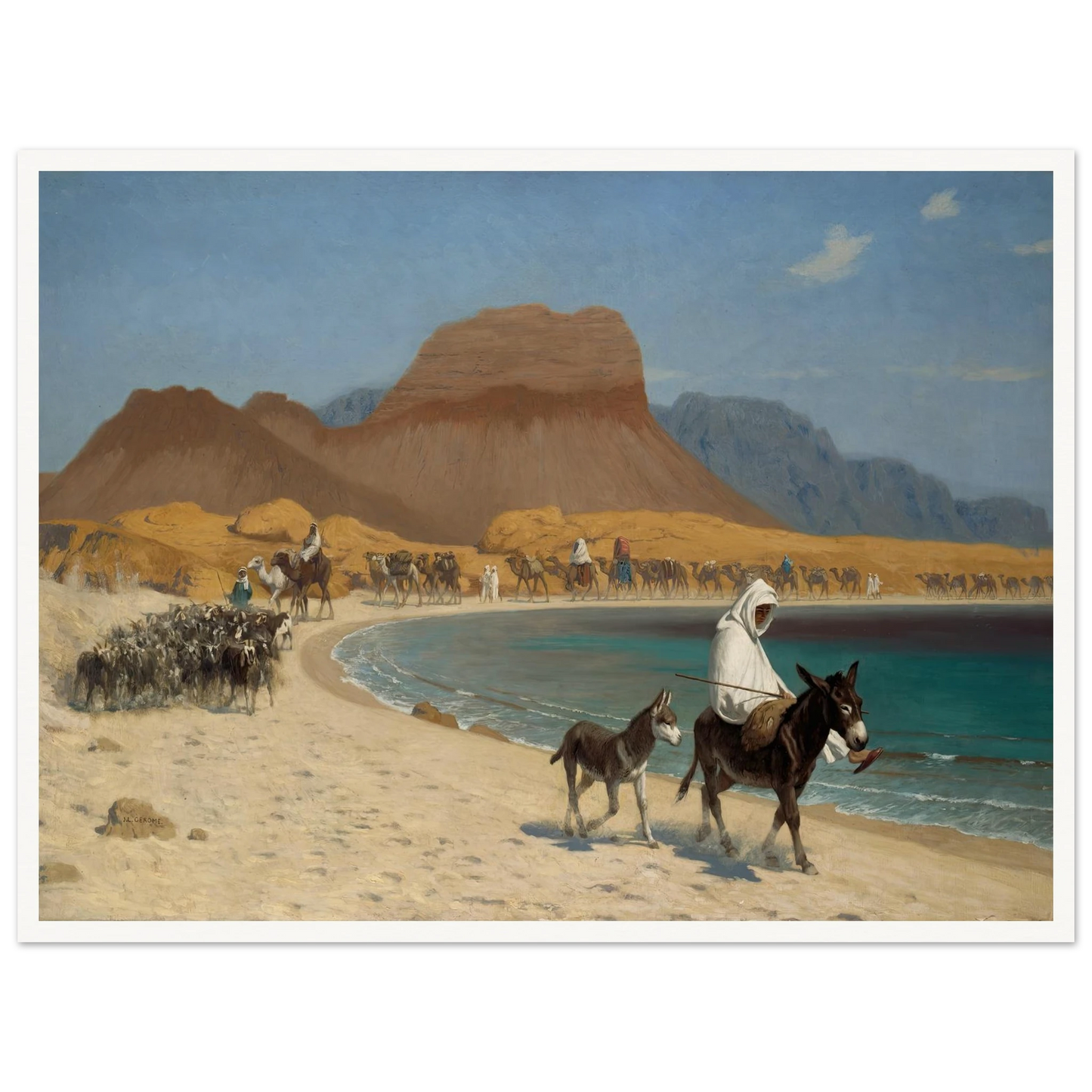 The Gulf of Aqaba (circa 1897) Art Print | Jean Leon Gerome-Quipham Collections