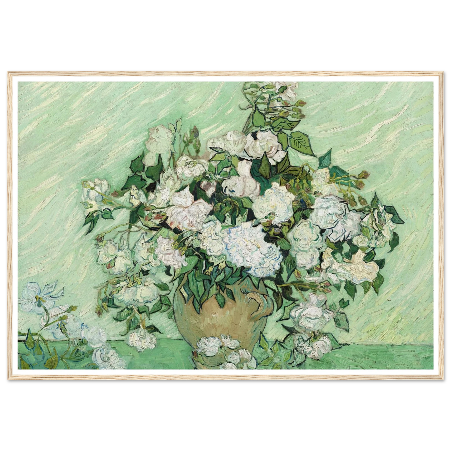 Roses (1890) Art Print | Vincent van Gogh-Quipham Collections