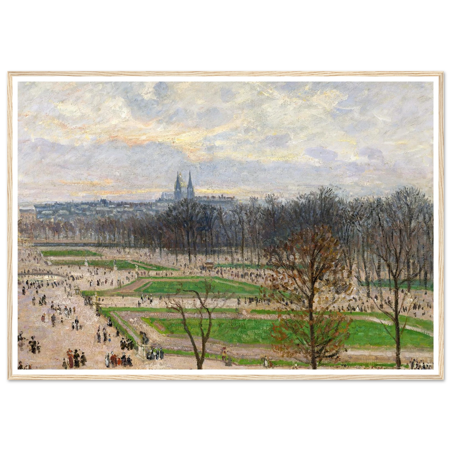 The Garden of the Tuileries on a Winter Afternoon (1899) Art Print | Camille Pissarro-Quipham Collections