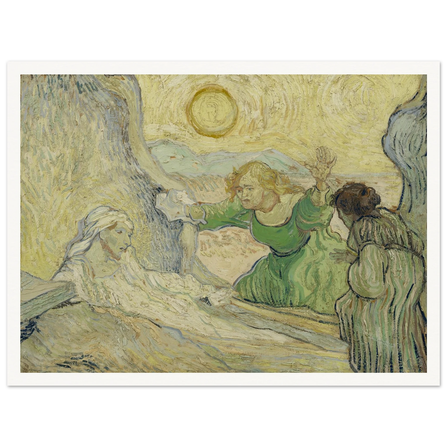 The raising of Lazarus (after Rembrandt) Art Print | Vincent van Gogh-Quipham Collections