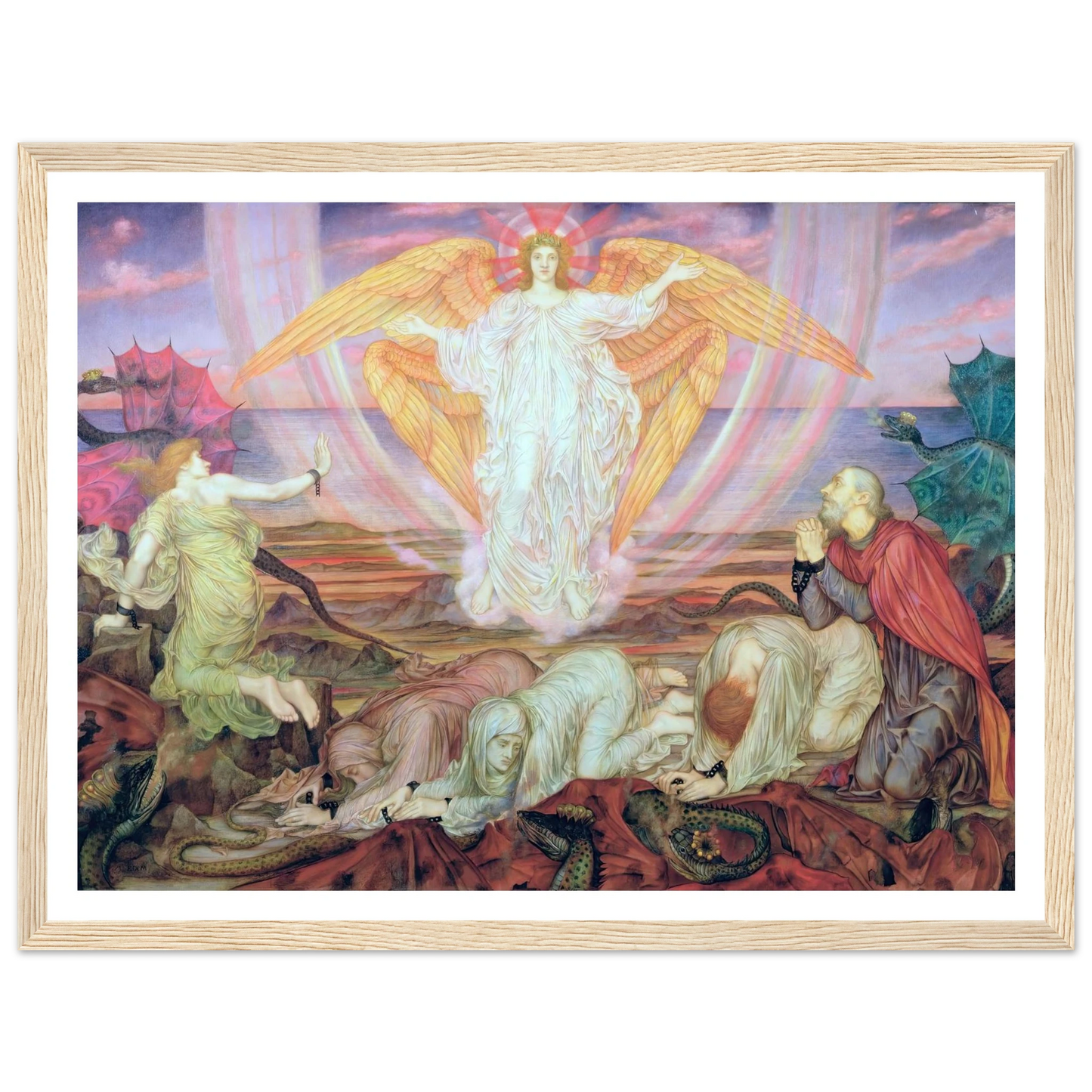 Death of the Dragon (circa 1914) Art Print | Evelyn de Morgan-Quipham Collections