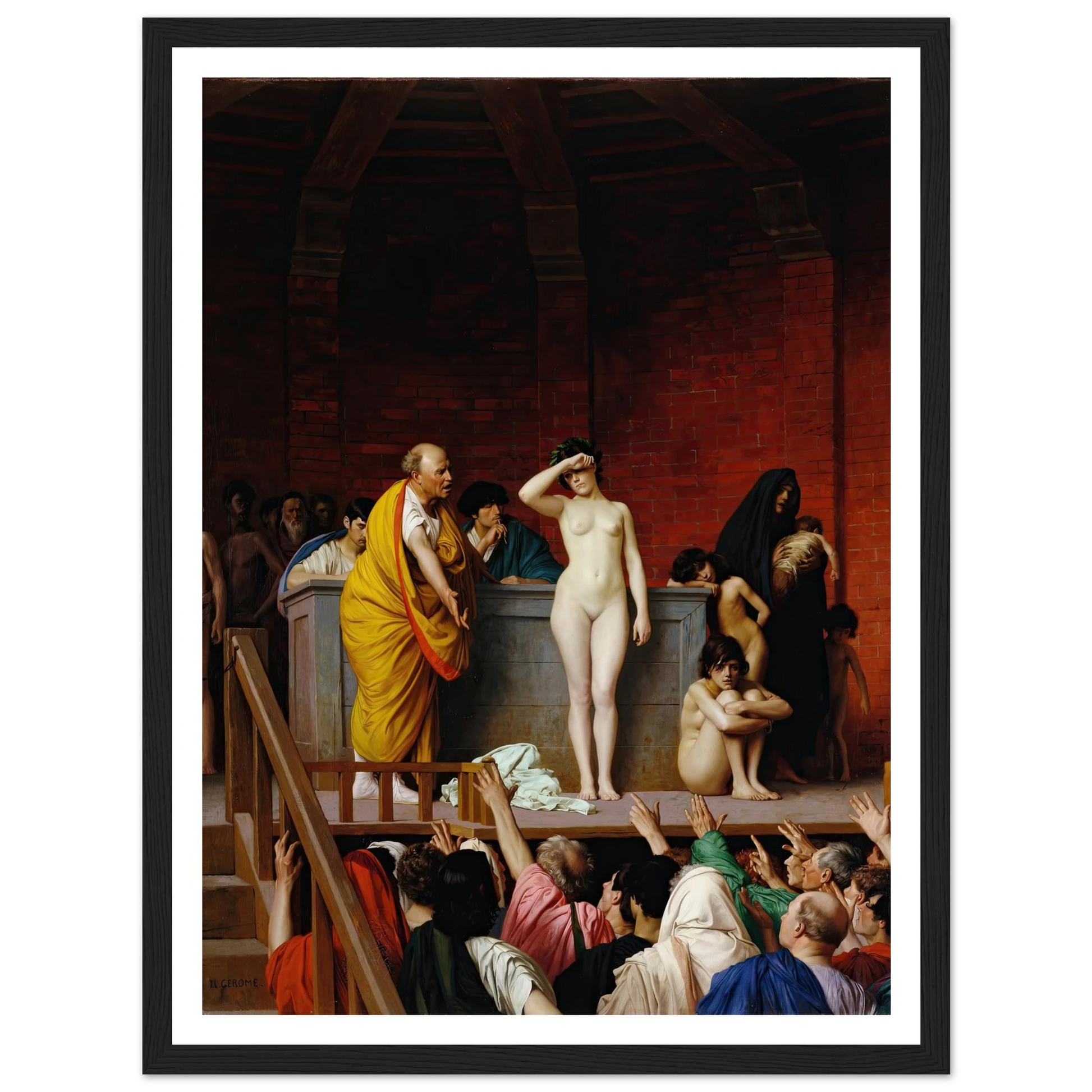 Slave Market in Ancient Rome (1884) Art Print | Jean Leon Gerome-Quipham Collections