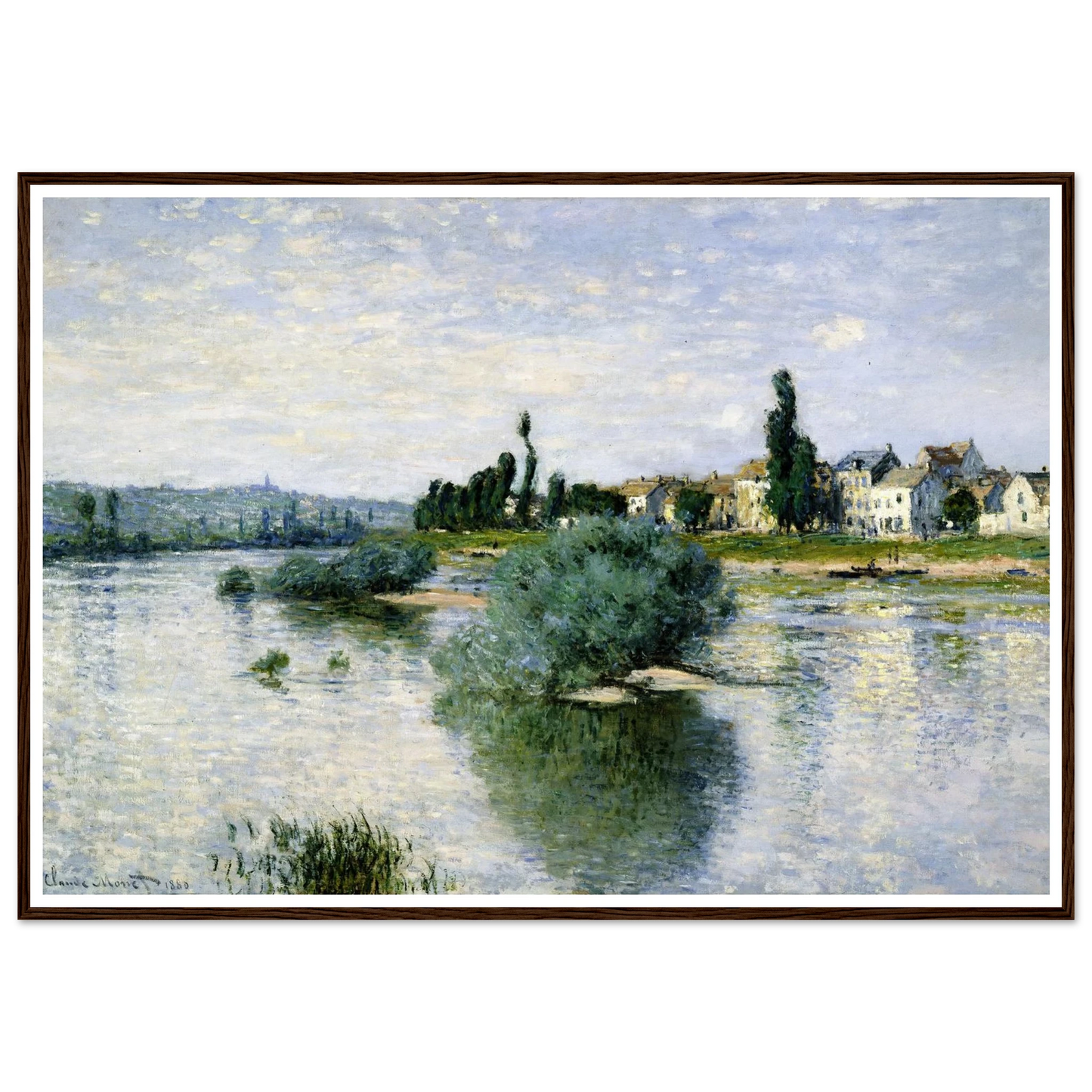 The Seine at Lavacourt (1880) Art Print | Claude Monet-Quipham Collections