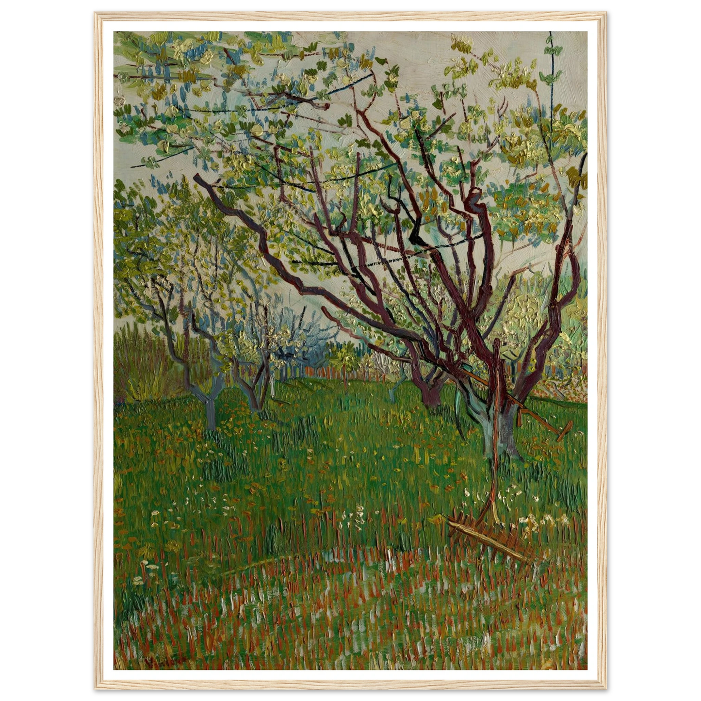 The Flowering Orchard (1888) Art Print | Vincent van Gogh-Quipham Collections